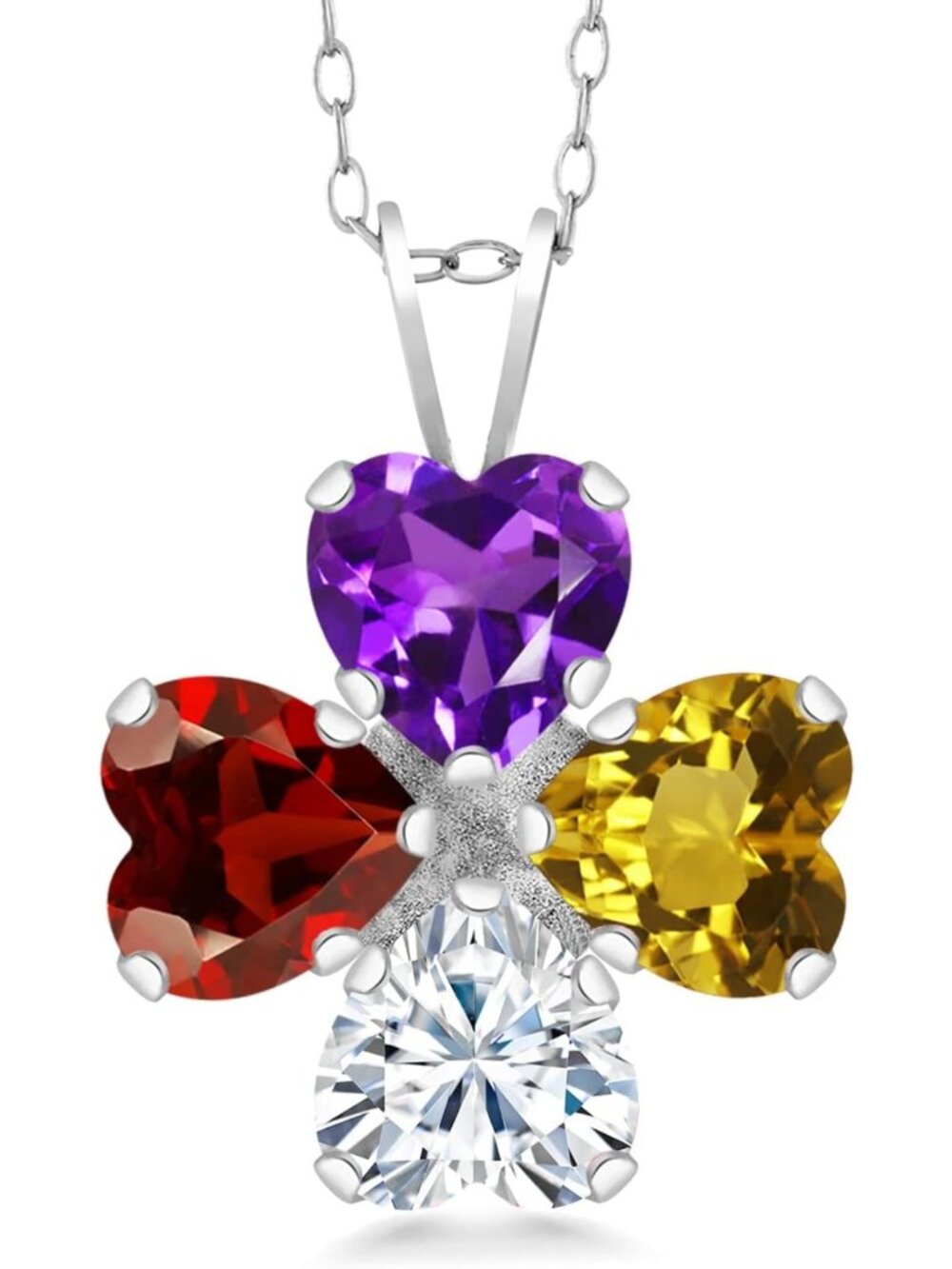 Personalized Gemstone Mother Pendant Necklace - Custom Jewelry Gift for Women
